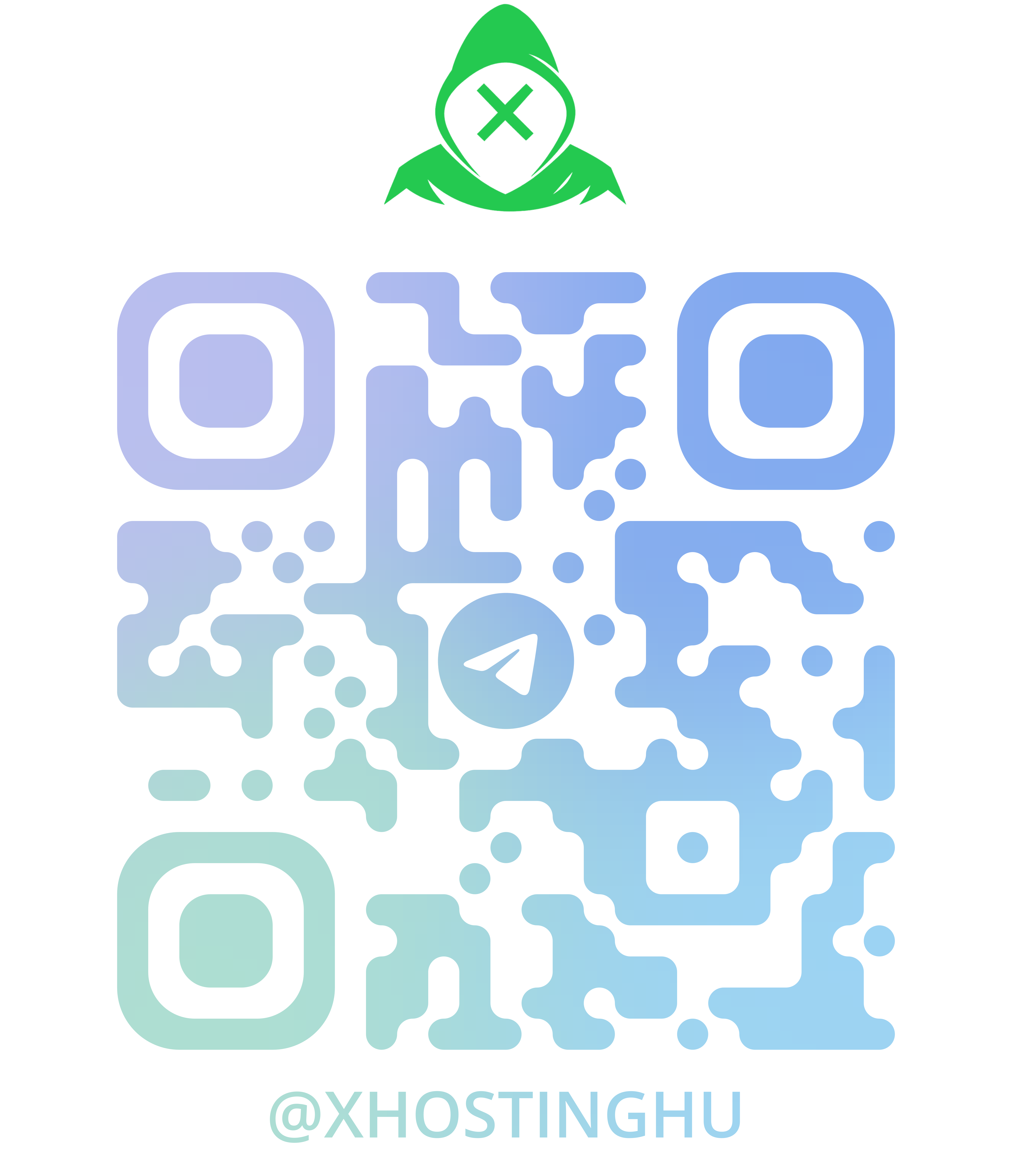 xHOSTING Telegram channel QR